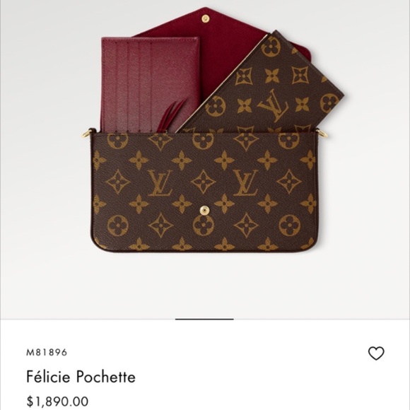 Authentic Louis Vuitton Felicie Pochette - Picture 2 of 3
